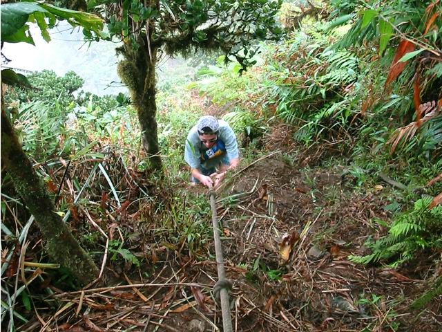 Toujours plus raide et glissant s'il a plu