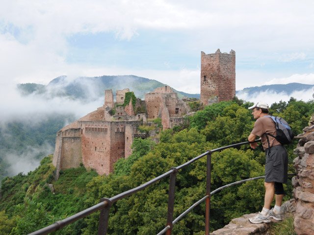 Arrivée au Château du Girsberg