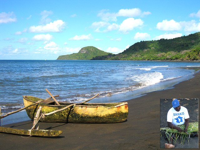 Retour de pêche et hommage à un président venu sur l'île avant les élections
