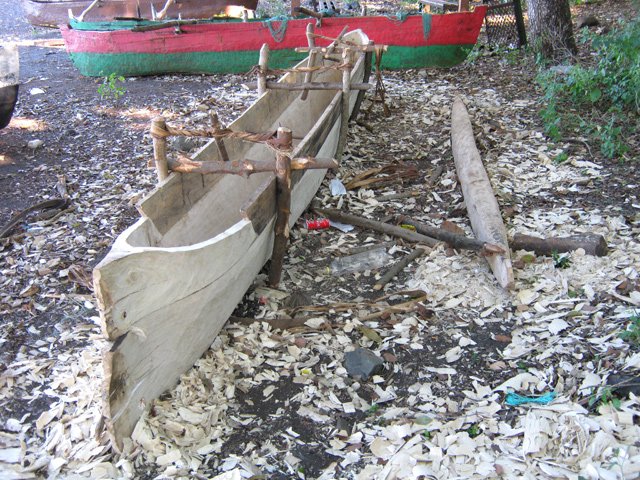 Les charpentiers sont agiles pour creuser des pirogues