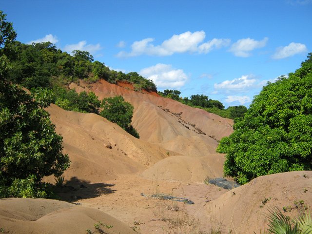 Une importante zone de padzas à traverser après le col