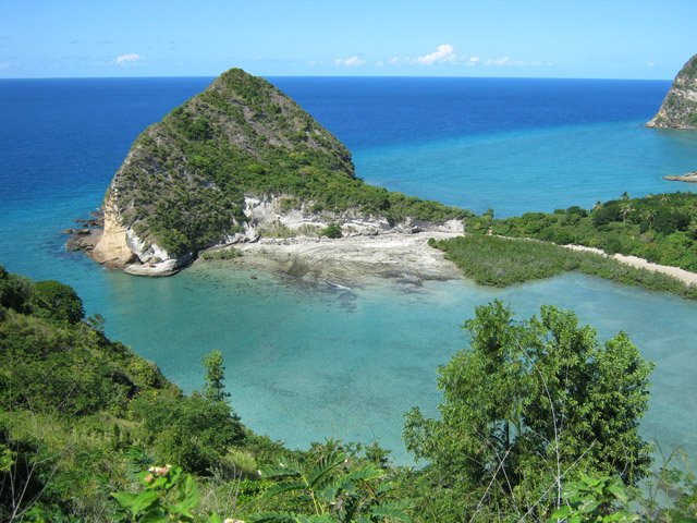 Une partie des plages de Moya depuis le point de vue