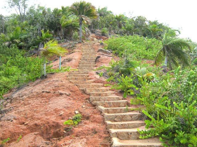 La montée au sommet et au point de vue sur la baie