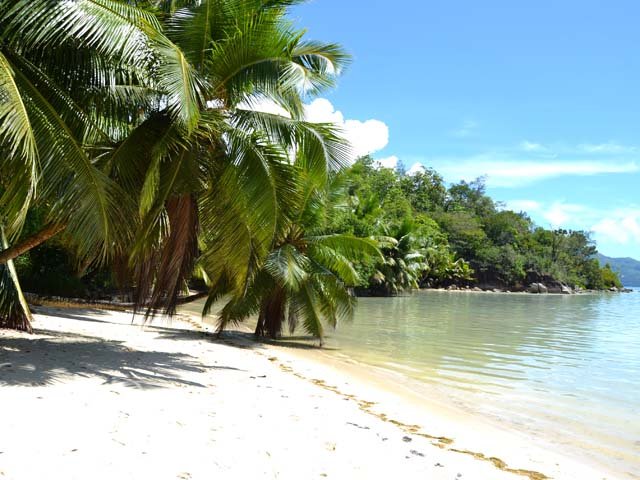 La belle plage à l'opposé du départ