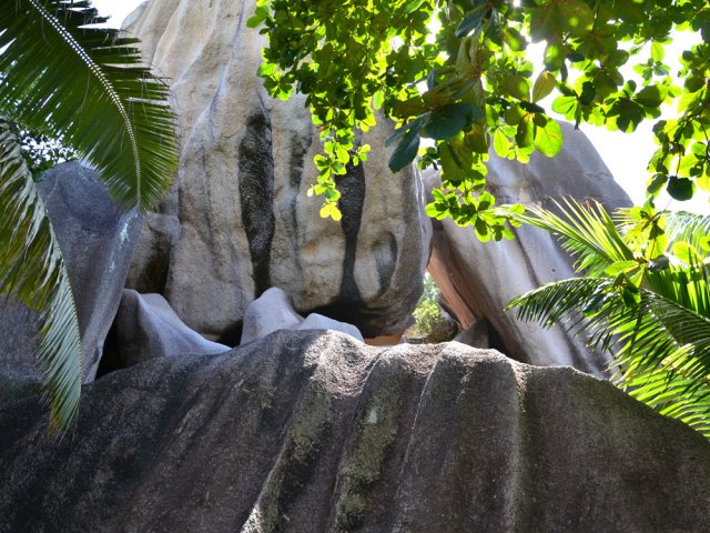 Les rochers si caractéristiques des Seychelles