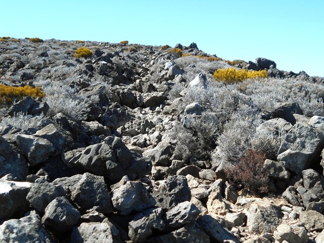Le dernier raidillon, très difficile en raison des cailloux instables