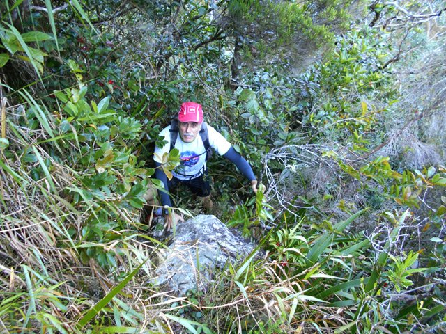 On voit assez bien que la pente est forte