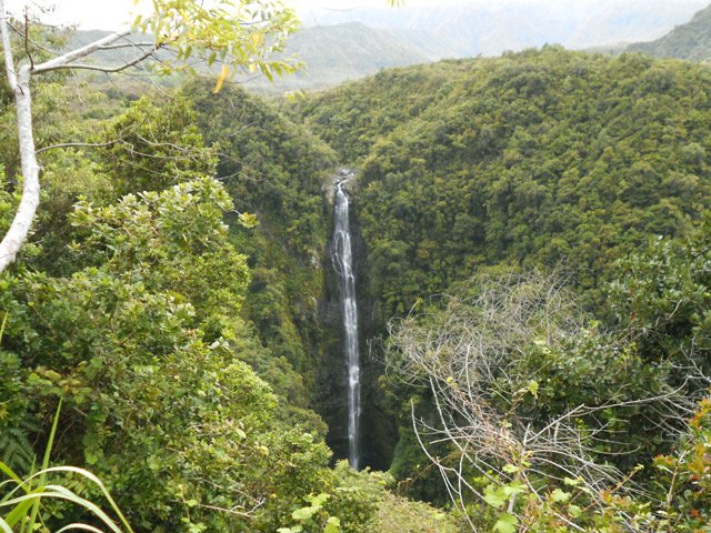 La cascade du Chien d'un point de vue inhabituel
