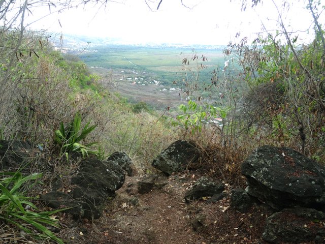 Vues sur l’Étang St-Paul durant la descente