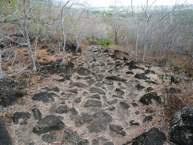 On a l’impression parfois que le sentier fut plus large et pavé