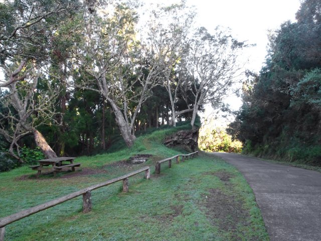 Suivre la route bordée de quelques aires de repos