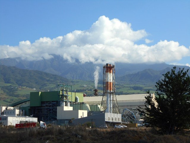 L'usine vue à la fin de la boucle