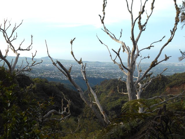 Les points de vue depuis le sentier sont assez rares