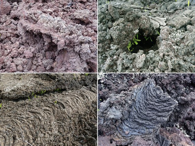 Laves de toutes formes et de toutes couleurs