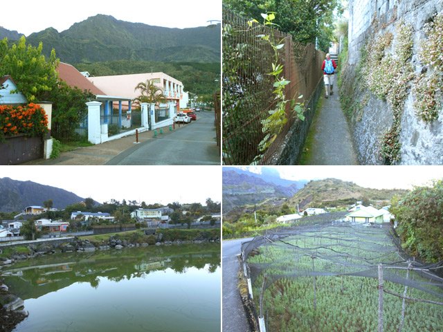 Cilaos au lever du jour en passant près des deux mares et au Brûlé Marron