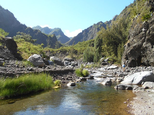 Paysage de carte postale vers les Îlets du Camp de Puces