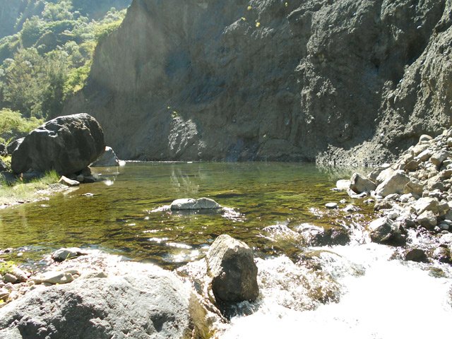 Quelques bassins calmes précèdent des chutes plus ou moins hautes