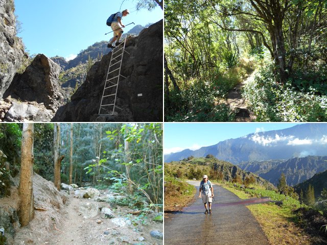La classique remontée vers Cilaos par le sentier de la Chapelle