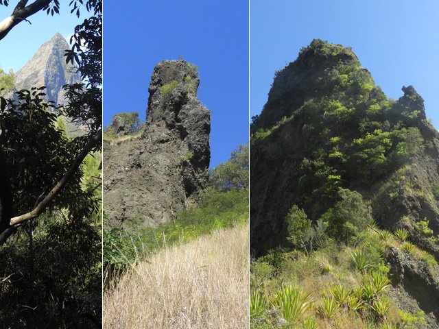 La région est souvent verticale- Pitons des Calumets, Canal et Papangue