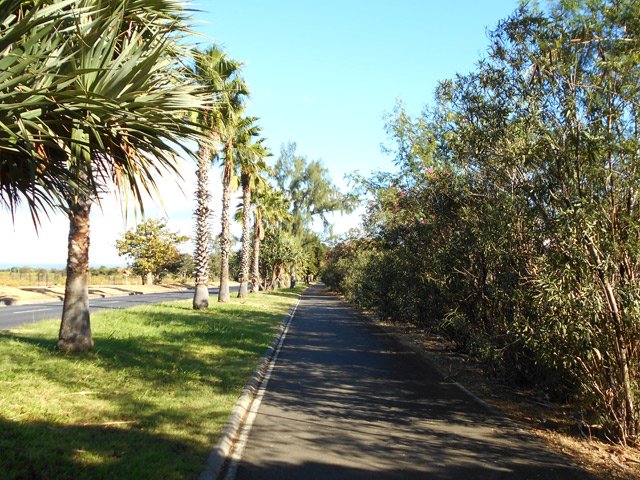 La piste en direction du Port Ouest