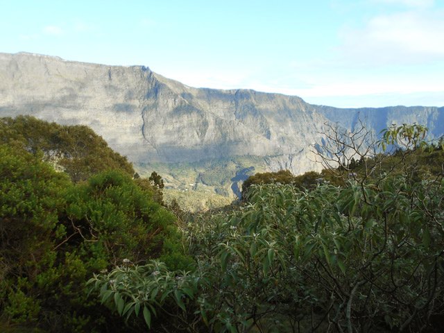 Panorama sur le Maïdo vers le Chemin Charrette