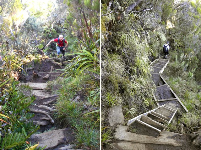 Deux images qui résument bien cette montée vers le Cap Anglais