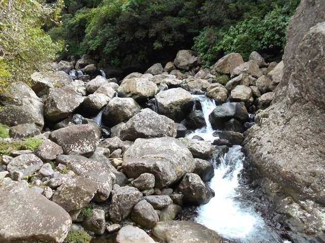 La Rivière des Marsouins, 15 mètres avant le grand plongeon