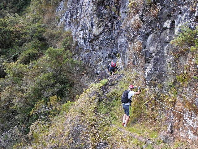 Un ancien éboulis, également sécurisé
