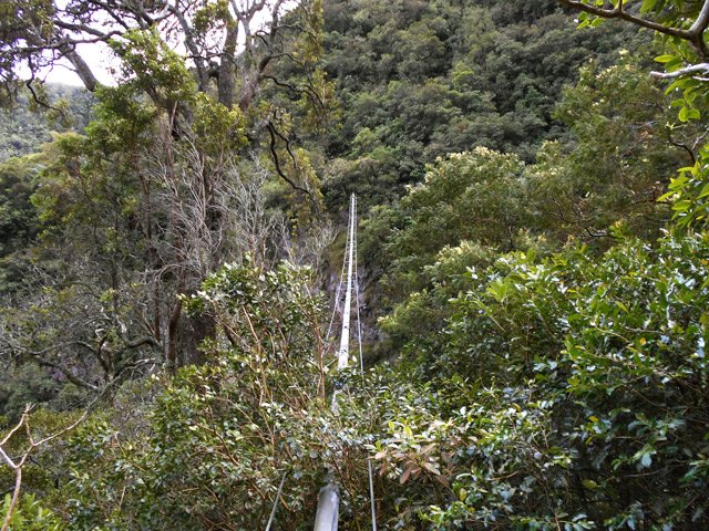 L'ouvrage, qui traverse la vallée, est en très bon état