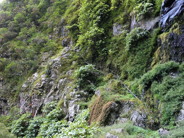 Le sentier est assez technique et peut en impressionner certains