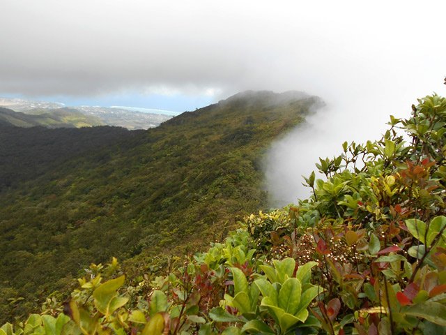 Par mauvais temps on ne peut qu'imaginer les beaux panoramas