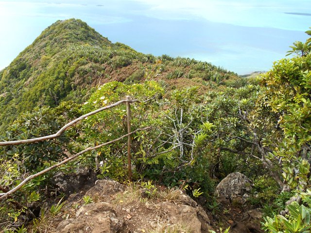 Barrière symbolique pour indiquer le vide tout proche