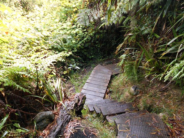 La descente comporte quelques bons pourcentages