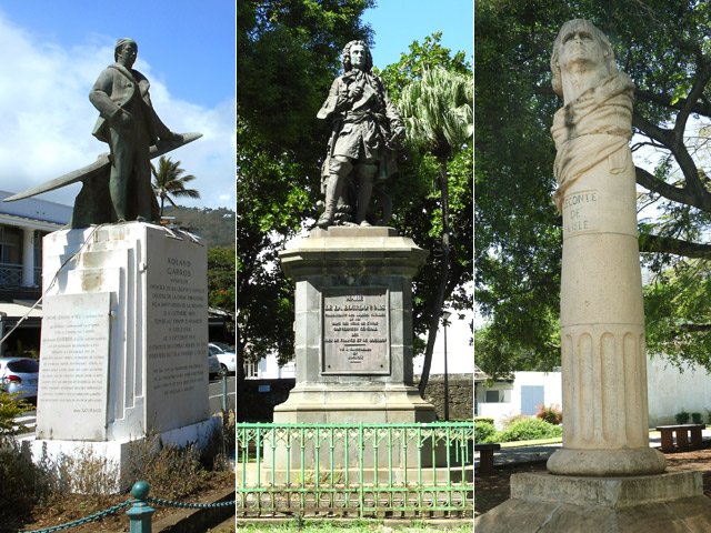 Roland Garros, Mahé de la Bourdonnais et Lecomte de Lisle