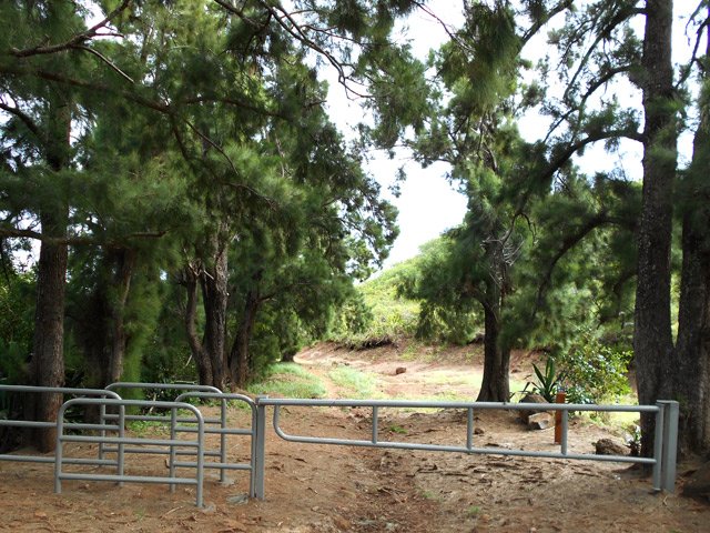 La barrière du Chemin des Anglais, point de retour vers le Colorado