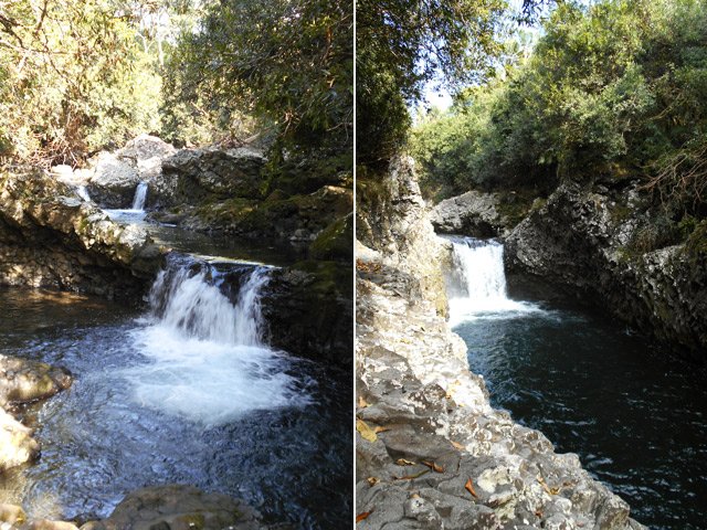 Les bassins et petites chutes se succèdent