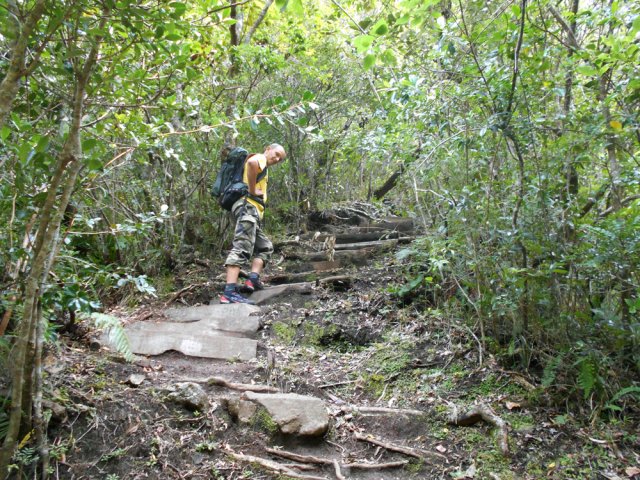 Hautes marches pour un itinéraire sportif