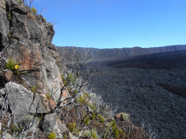 Une idée de la pente par endroits