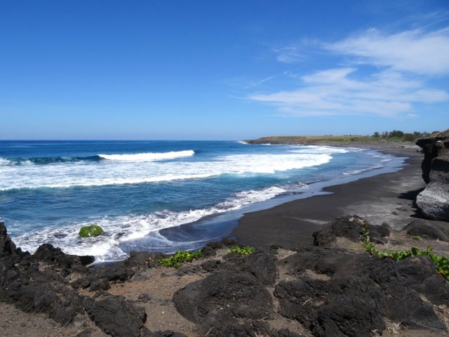 Longue plage vue depuis le Pointe du Diable