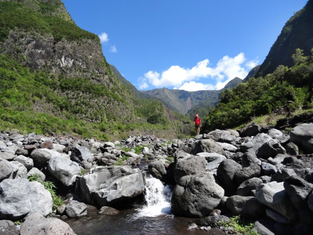 Les derniers mètres du Bras des Roches Noires