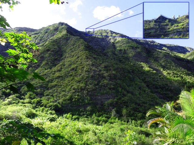Coup d'œil sur le chemin parcouru depuis le belvédère