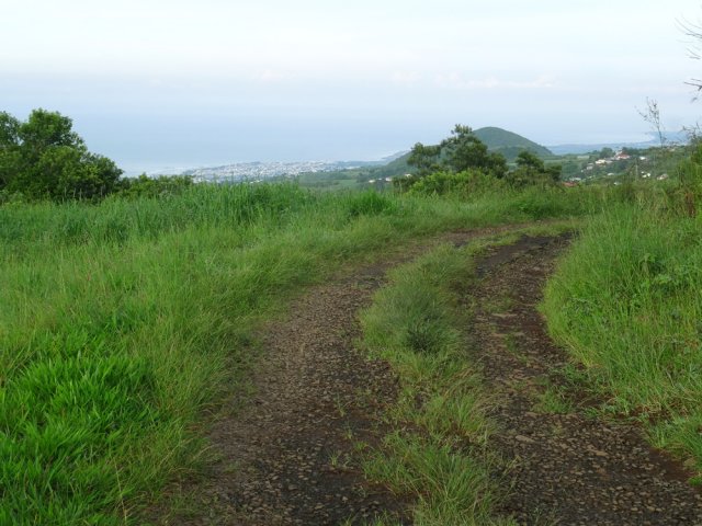 La piste qui monte en direction du piton du Relais