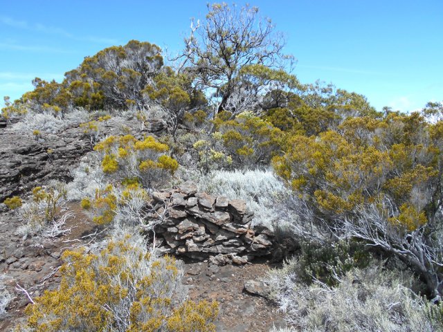 Passer au plus près de ce vieux cratère recouvert de végétation