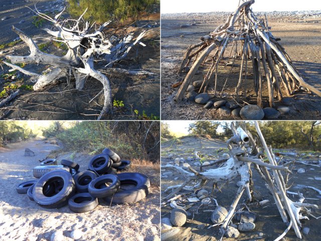 On trouve de tout le long de ce sentier