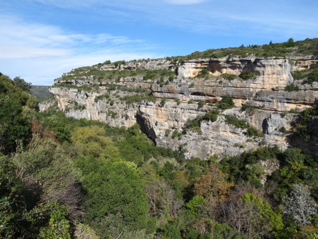 Dernier regard sur le parcours en arrivant au village