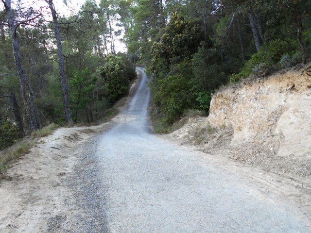 La petite route qui effectue le tour du lac est interdite à la circulation