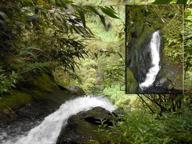 Récompense au sommet avec un canyon et une plongée vertigineuse