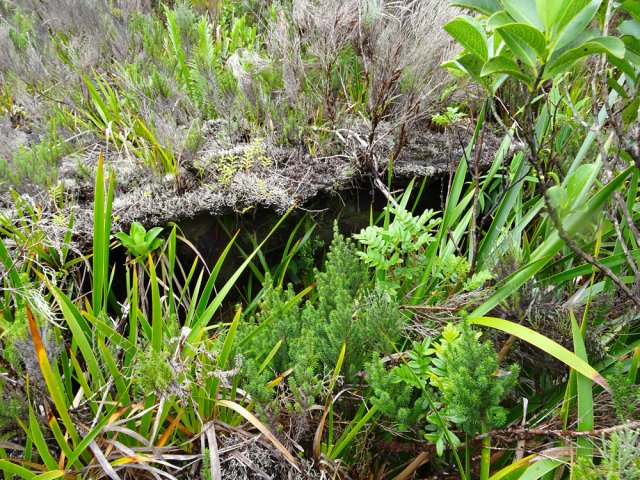 Attention, traversée d'une zone criblée de tunnels très friables