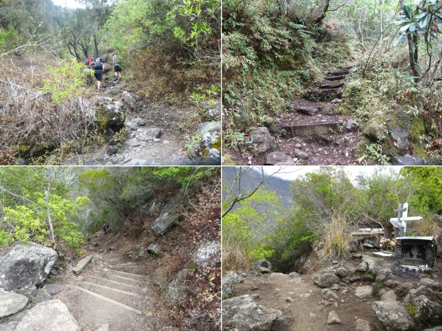 Quelques portions raides de la remontée vers la Plaine aux Sables