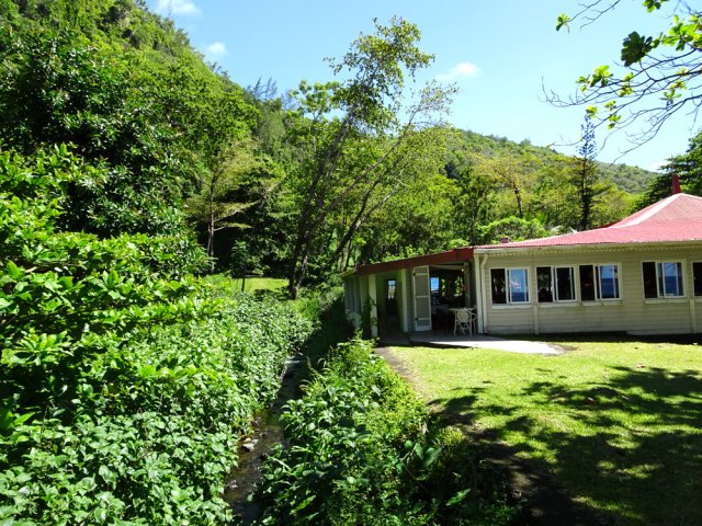 Vue sur le restaurant depuis la dernière passerelle